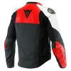 Dainese SPORTIVA sportovní kožená bunda červená/bílá vel.52